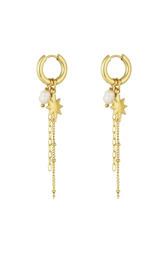 Starry night earring - Gold