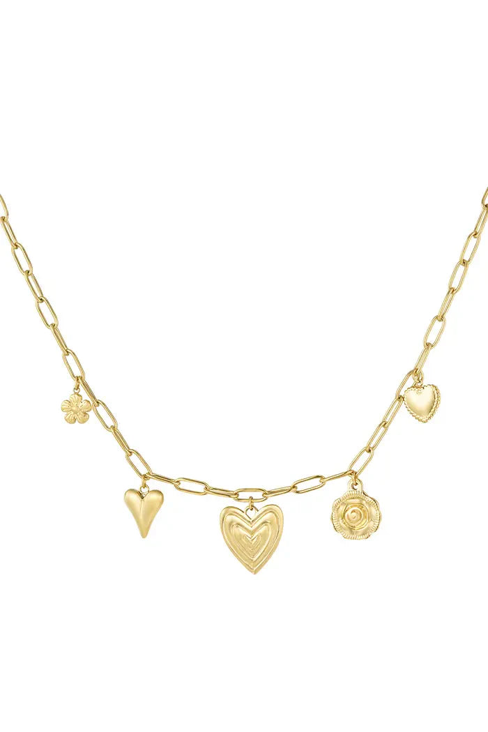 Heartfell charms necklace