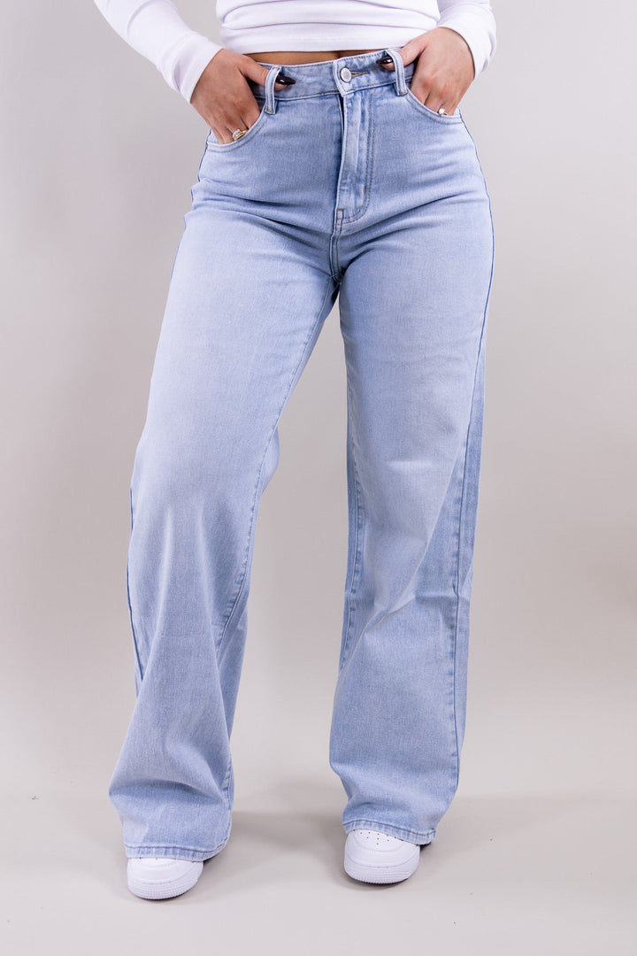 Luna wide leg jeans - stretch