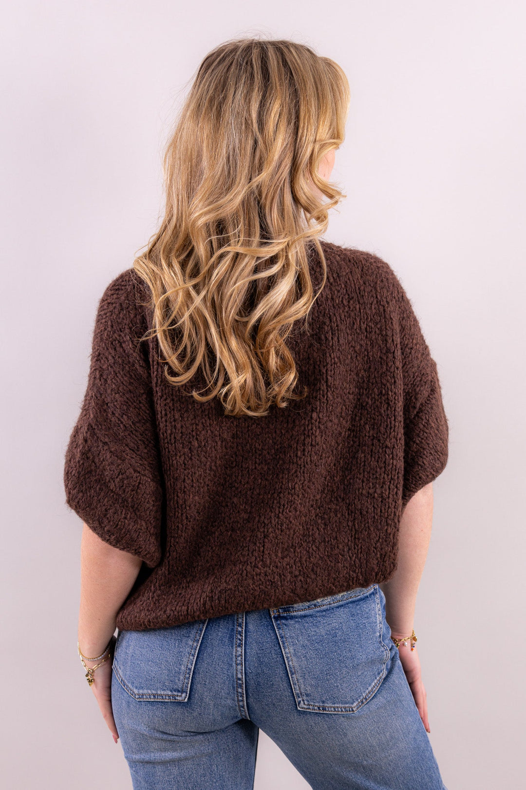 Leah's comfy knit short sleeve