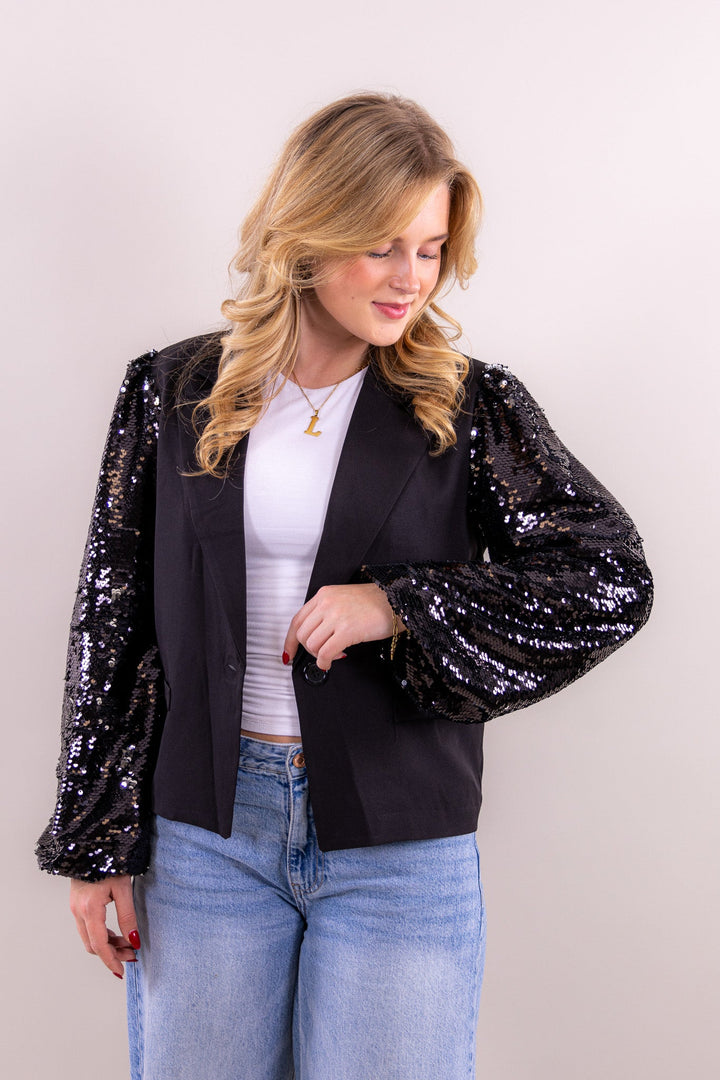 Nora glitter blazer