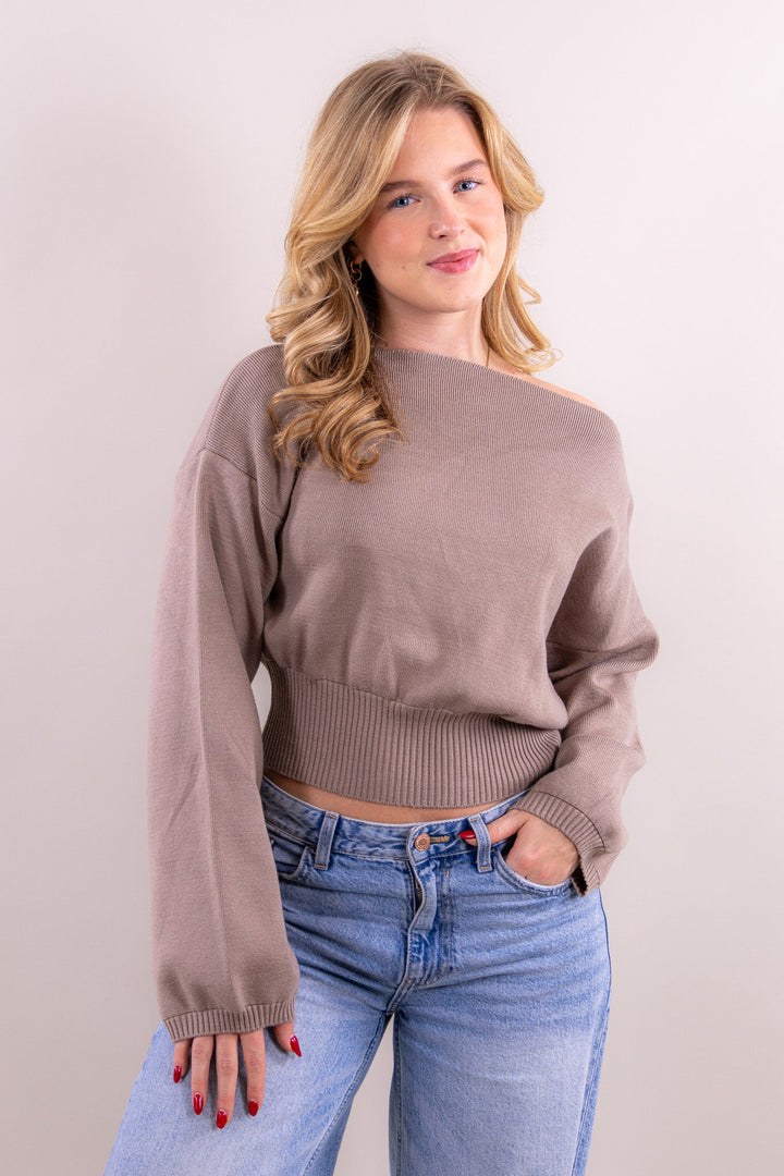 Lois one shoulder knit