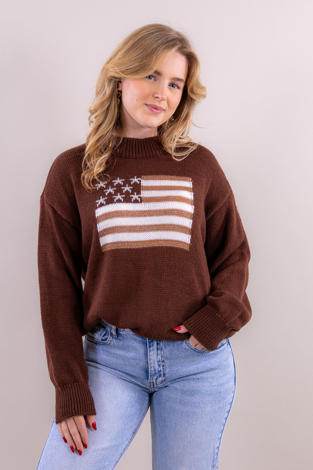 Usa knit sparkling